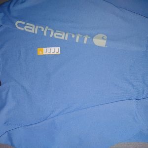 Mens Long Sleeve Carhartt shirt size L blue